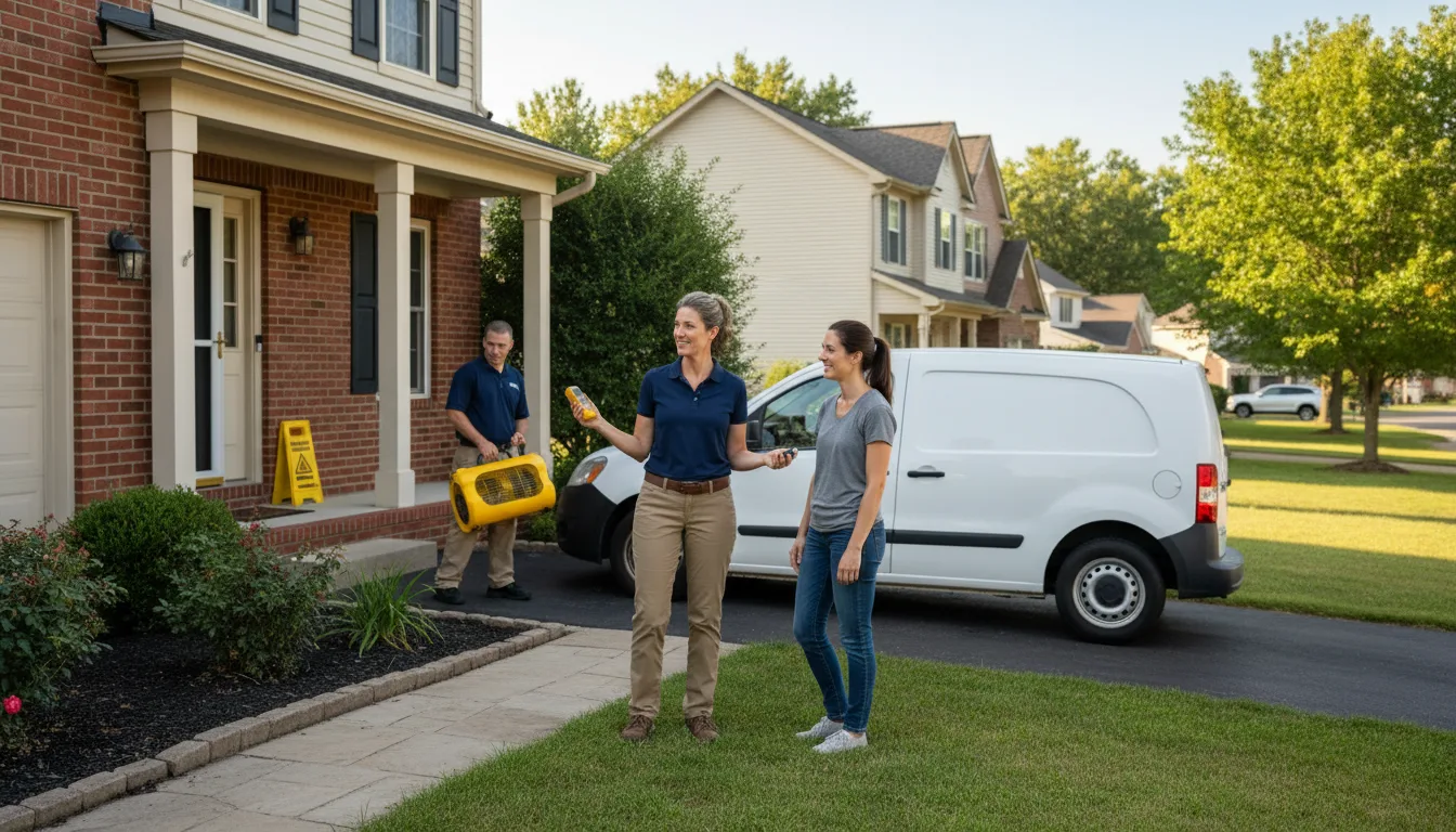 Residential water damage restoration in Brownville, NE